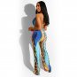 Plus Size 2XL Leopard Print Jumpsuit 50% Sexy Hollow Out Rompers Wide Leg Pants