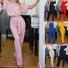 Women Casual Jumpsuits Crew Neck Night Club Wear Fashion American Streetwear