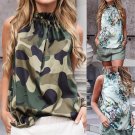 European Women Summer Tank Top Fashion Sleeveless Floral Tops