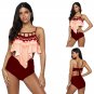 Women Super Size 4XL Tankinis Floral Printed Swimwear Female Padded Bathing Suits