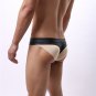 Erotic Faux Leather Lingerie Jockstrap Wrap Penis Pouch Underwear Sexy Black PVC Underpants