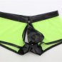 Erotic Jockstrap Wrap Penis Pouch Trunks PVC Underpants Sexy Mesh Lingerie