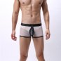 Erotic Jockstrap Wrap Penis Pouch Trunks PVC Underpants Sexy Mesh Lingerie