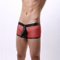 Erotic Jockstrap Wrap Penis Pouch Trunks PVC Underpants Sexy Mesh Lingerie