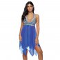 Newest Mesh Cover-ups Female Big Size Swimwear 3XL Floral Printed Swimdress