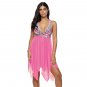 Newest Mesh Cover-ups Female Big Size Swimwear 3XL Floral Printed Swimdress