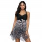 Plaid Print Swimsuit Female 2XL Swimwear Plus Size Beach Dress