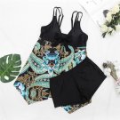 Women Plus Size Beach Dress Female Swimwear 2XL Floral Print Swimdress