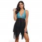 Women Push-up Beach Dress Polka Dot Bathing Suit Female 3XL Big Size Mesh Swimwear