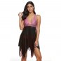 Women Push-up Beach Dress Polka Dot Bathing Suit Female 3XL Big Size Mesh Swimwear
