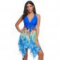 Women Plus Size 4XL Swimwear Paisley Print Swimdress Big Size Beach Dresses