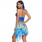 Women Plus Size 4XL Swimwear Paisley Print Swimdress Big Size Beach Dresses