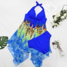 Big Size Beach Dresses Digital Printed Bathing Suit Summer Female Cover-ups