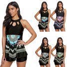 Super Size Beachwear Plus Size Swimming Costume 4XL Ruffle Bikinis Dashiki Print Swimwear
