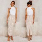 Fashion Ladies Streetwear Sleeveless Plus Size Summer Clothing 2XL Polka Dot Dress