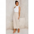 Plus Size Summer Clothing 2XL Polka Dot Dress Halter Casual Dresses for Women