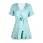 Fashion Women Break Clothes Spring Plus Size XXL Streetwear Short Petal Sleeve Chic Mini Dress