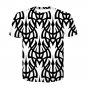 Plus Size 3XL Short Sleeve Delusion Print Tops Female Illusion Outerwear