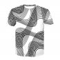 Short Sleeve Misconception T-Shirts For Men Geometric Plus Size 3XL Streetwear