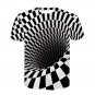 Unisex Geometric Printed Plus Size Streetwear Men T-shirts Male Summer Delusion Tops