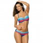 Sexy Spaghetti Strap Bathing Suits Contrast Color Swimsuits Women Bandeau Bikini