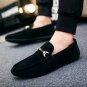 Plus Size Fashion Street Outfits Slip-On Ulzzang Shoes Low Cut Male Summer Suedette Loafer
