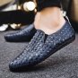 Men PU Loafer Low Cut Plaid PVC Casual Shoes 50% Male Fashion Derby Ulzzang Shoes