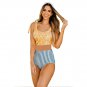 Female High Waist Tankinis Plus Size Swimwear Floral Print Padded Bathing Suits
