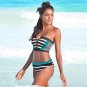 Plus Size Bandeau Bikini Tops Swimming Costume For Women Sexy Push Up Bathing Suit