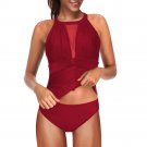 Women Mesh Tankinis 50% Female Bathing Suits Summer Beach Resort wear