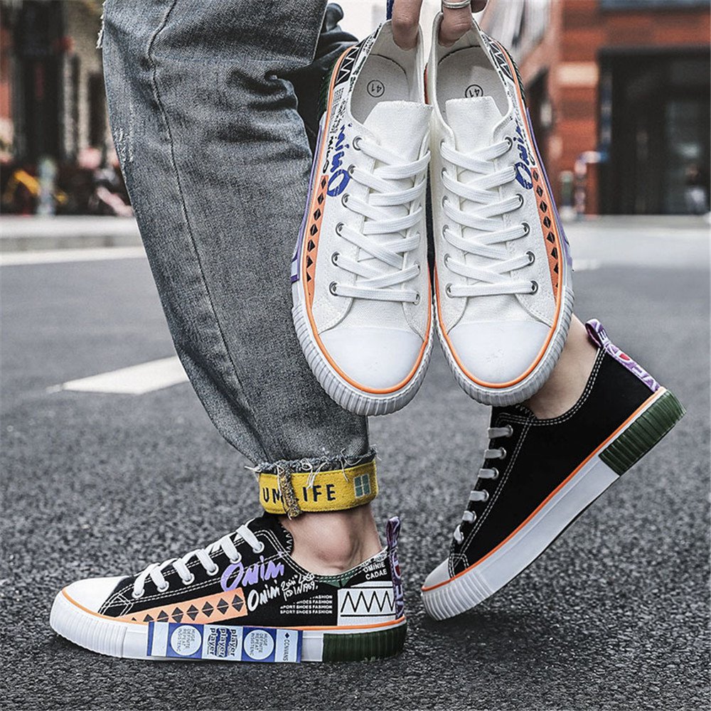 Casual Skater Shoes Fashion Doodle Skate Sneakers Summer GRAFFITI Board Shoes