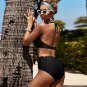 Solid Color Designer Swimwear Fashion Halter Bathing Suit 50% Summer Beach Resort Wear
