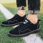 Low Cut Summer Footwear Lace-Up Men Denim Casual Board Shoes Solid Color Canvas Shoes
