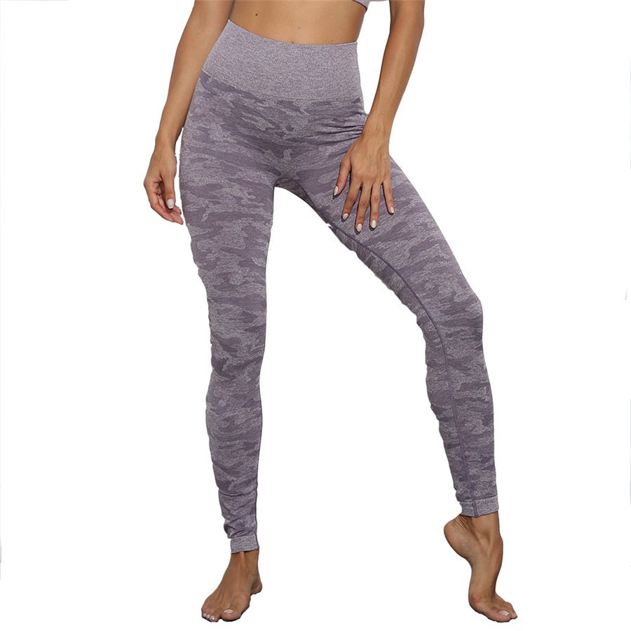 Women Leopard Running Leggings High Waist Sport Apparel Ourdoor Camouflage Exercise Wear