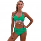 Plus Size Swimmers Bathers Ladies Tassel Bikinis Swimming Suits Beach Vacation Outfits Sexy Swimwear