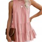 Summer Bohemia Vintage Shirts Lady Loose Blouses Sleeveless European Female Fashion Long Tops