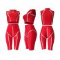 Sleeveless Solid Color Fitness Wear Plus Size XXL Tracksuit Stand Collar Summer Streetwear