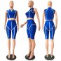 Sleeveless Solid Color Fitness Wear Plus Size XXL Tracksuit Stand Collar Summer Streetwear