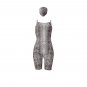 Boa Print Sexy Costume with Mask Scoop Neck Animal Bodysuits Fashion Python Printed Jumpsuit