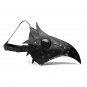 Halloween Costume Props Scary Leather Plague Doctor Headgear PU Medieval Masquerade Mask