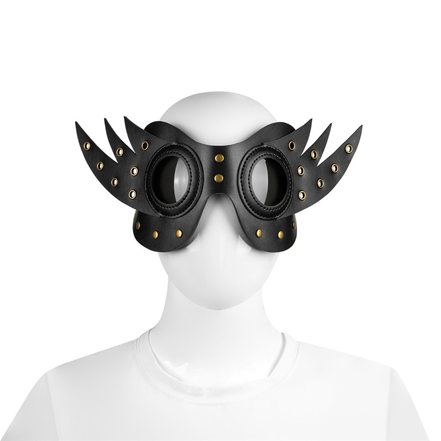 PU Leather Steampunk Mask Mardi Gras Props Halloween Medieval Cosplay ...