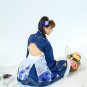 Japaness Anime Ram Theme Costume Rem Cheongsam Carnival Dress Women Mardi Gras COS Lolita Uniform