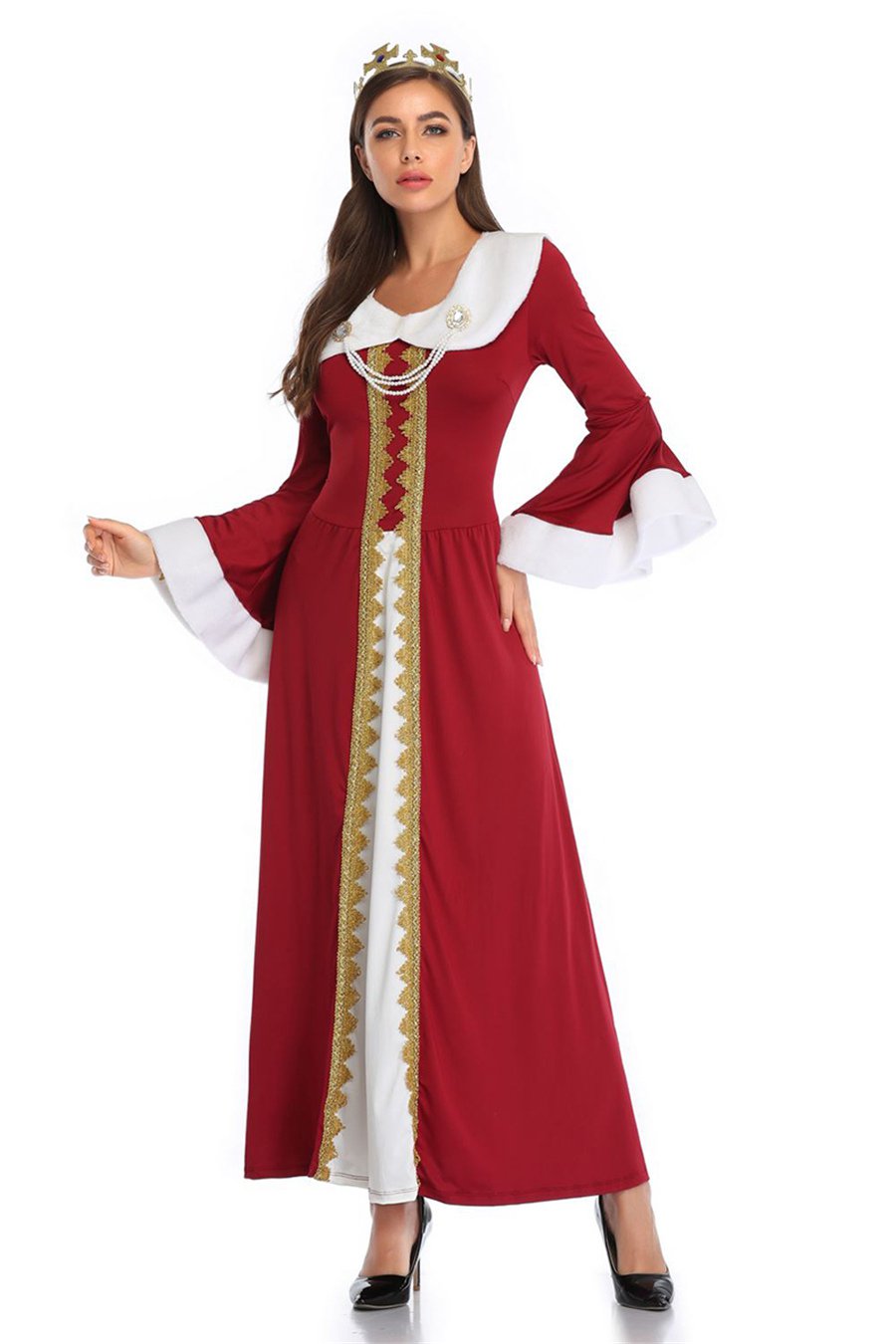 Halloween Queen Costume Carnival Uniform Medieval Cosplay Uniform Mardi Gras Ancient Outfits