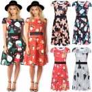 Santa Claus Party Dresses Sexy Christmas Midi Dress