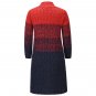 Winter Knitted Sweaters For Women Striped Long Sleeve Wool Coat