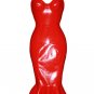 Faux Leather PVC Night Club Wear Spaghetti Straps Wetlook PU Midi Dress