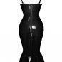 Faux Leather PVC Night Club Wear Spaghetti Straps Wetlook PU Midi Dress