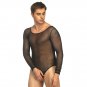 Sheer Mesh Fetish Bodysuit For Men Steam Punk Club Wear