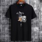 Black Summer Fashion T-shirt for Men Plus Size Cotton Tops