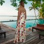 Spaghetti Strap Maxi Dresses Women Floral Printed Boho Dress